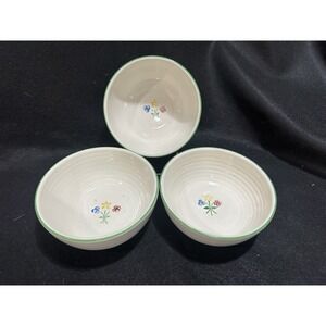 Vintage Pfaltzgraff Vickie Hanson Pattern Cereal Bowls, Set of 3